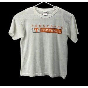 VINTAGE Tennessee Volunteers T-Shirt L Adams USA Tech Mesh Bacon & Co. Football